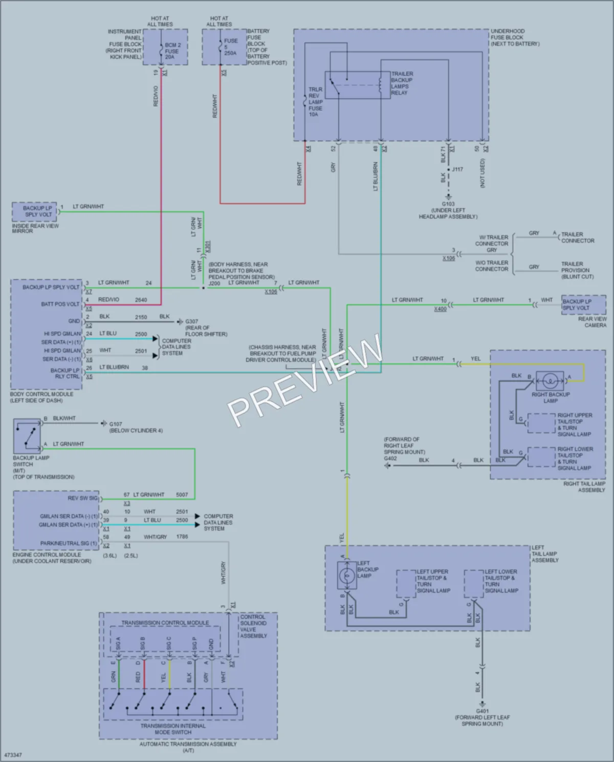 2015 Chevrolet Colorado Exterior Lights wiring diagram preview