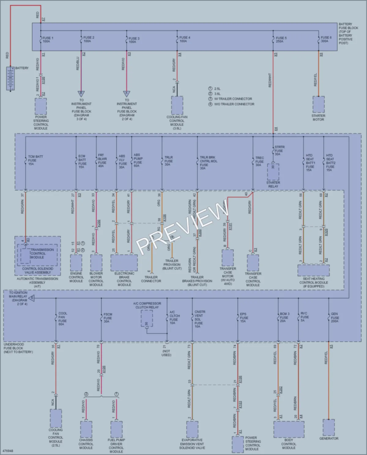 2015 Chevrolet Colorado Power Distribution wiring diagram preview