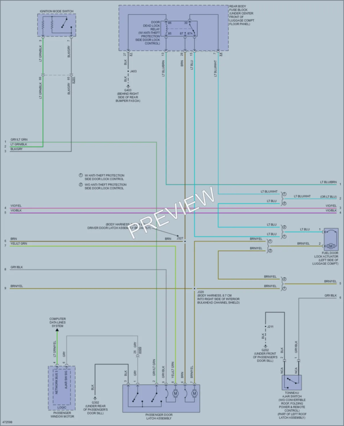 2015 Chevrolet CorvetteStingray Anti Theft wiring diagram preview