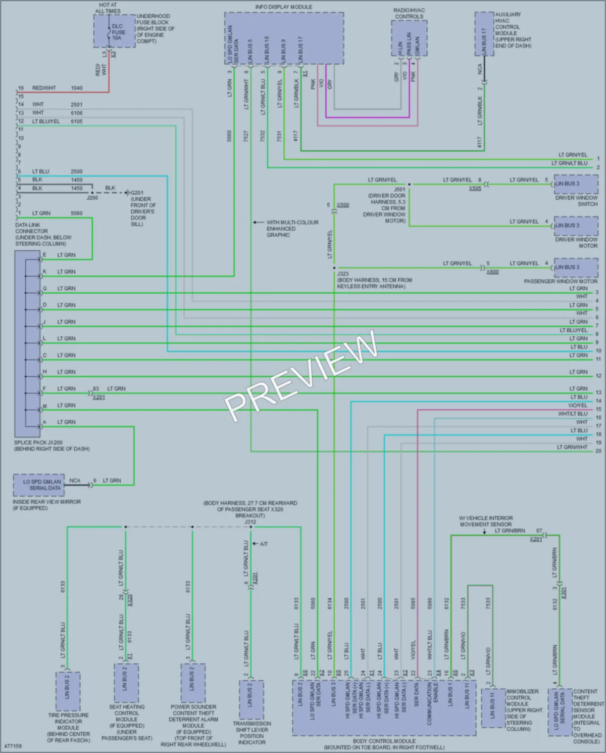 2015 Chevrolet CorvetteStingray Computer Data Lines wiring diagram preview