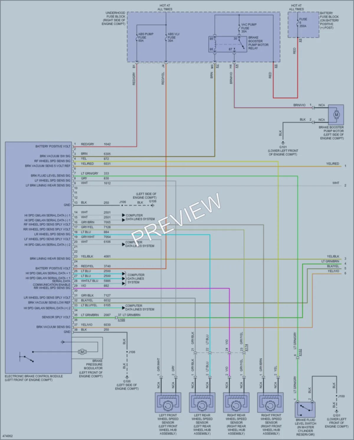 2015 Chevrolet CorvetteZ06 Anti Lock Brakes wiring diagram preview