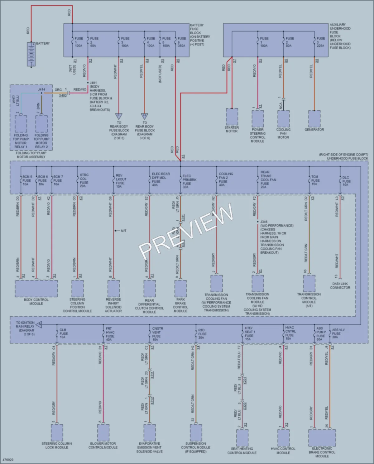 2015 Chevrolet CorvetteZ06 Power Distribution wiring diagram preview