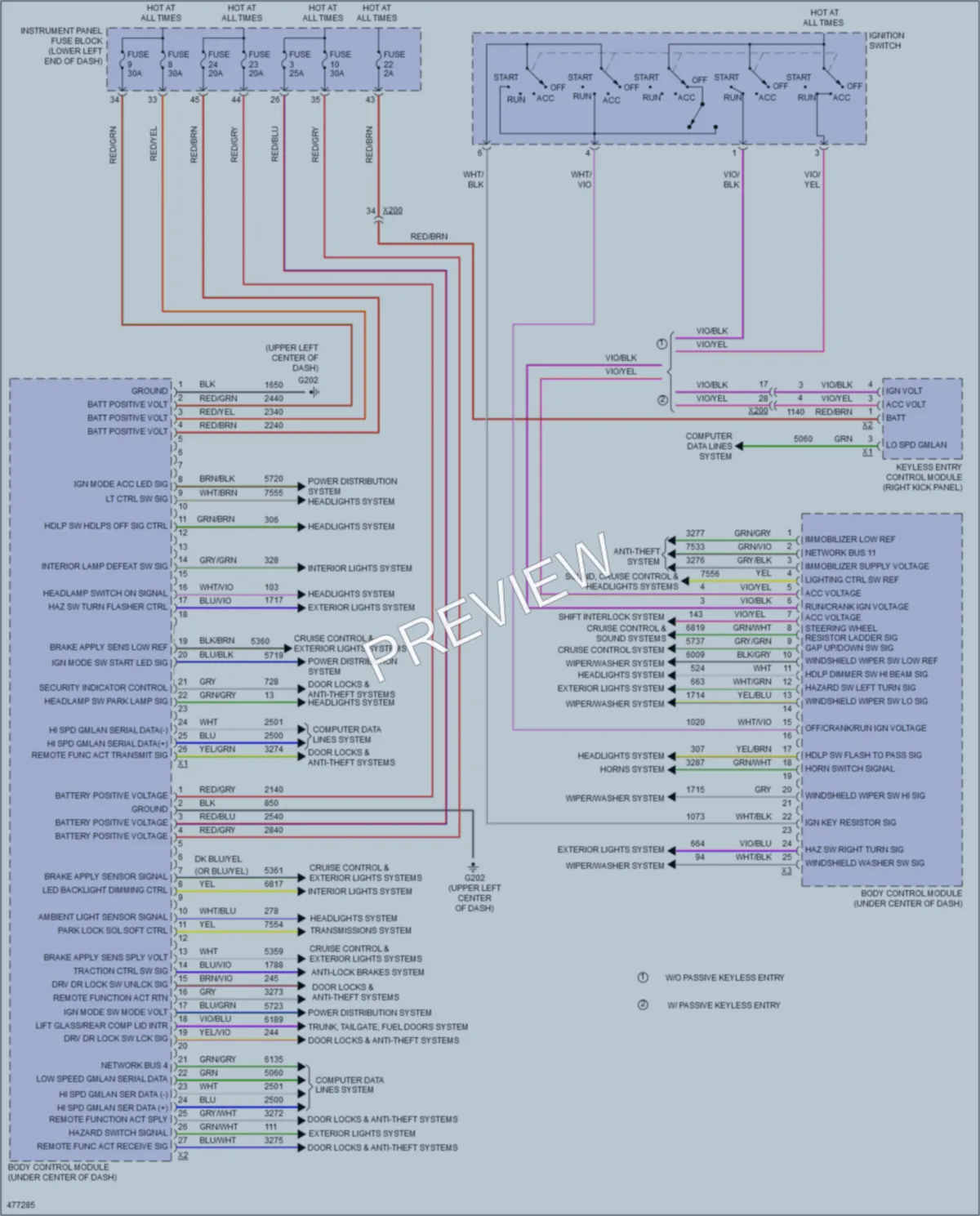 2015 Chevrolet Cruze Body Control Modules wiring diagram preview