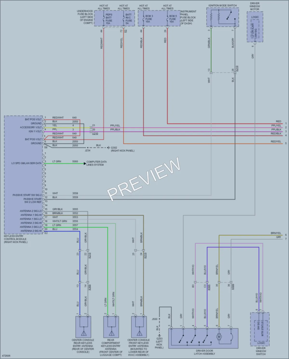 2015 Chevrolet Impala Anti Theft wiring diagram preview