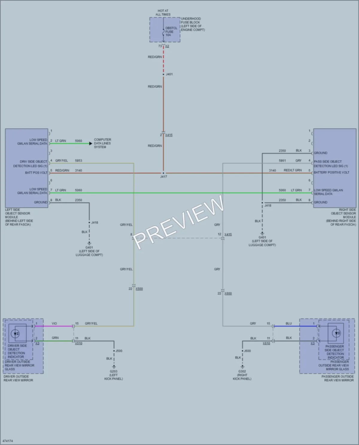 2015 Chevrolet Impala Navigation wiring diagram preview