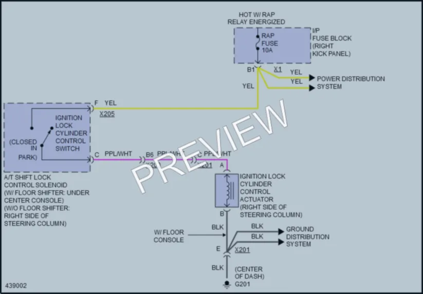 2015 Chevrolet ImpalaLimited Shift Interlock wiring diagram preview