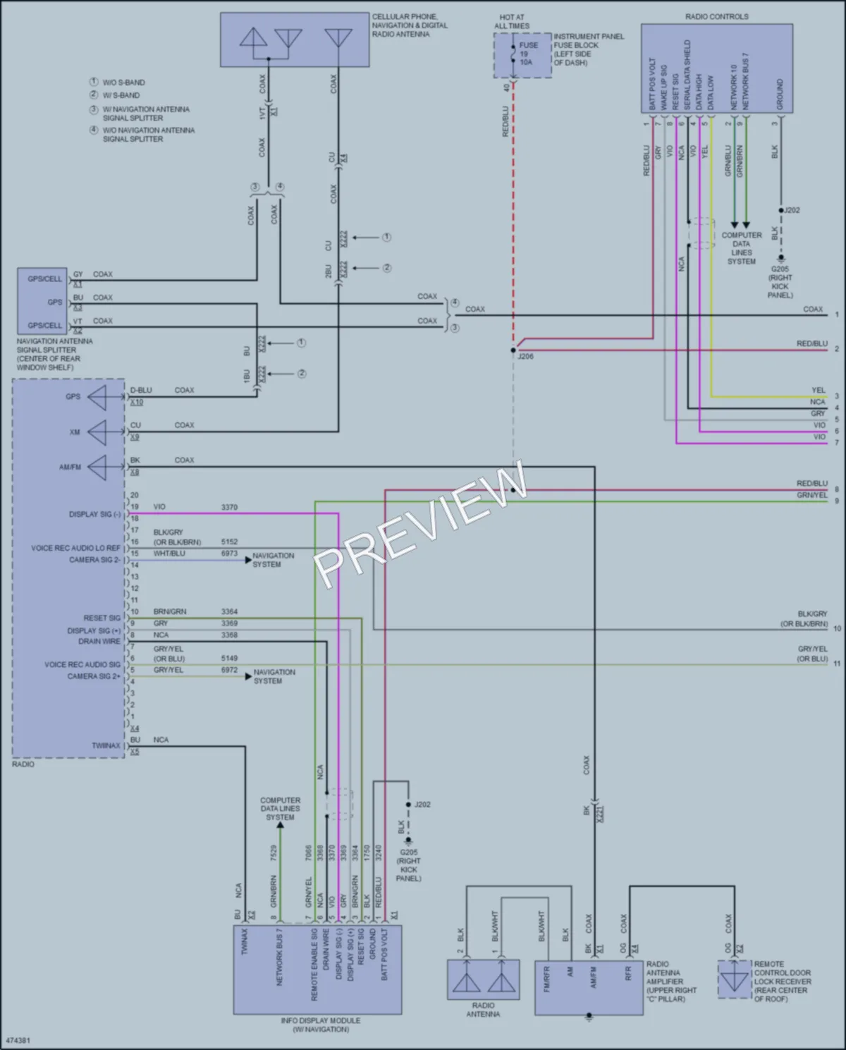 2015 Chevrolet Malibu Radio wiring diagram preview