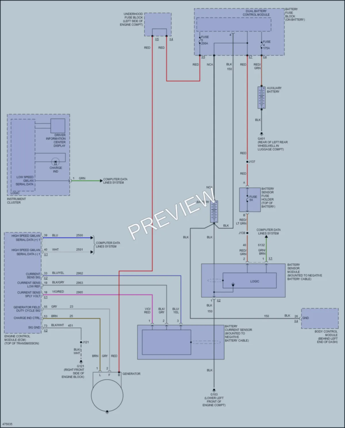 2015 Chevrolet Malibu Starting Charging wiring diagram preview