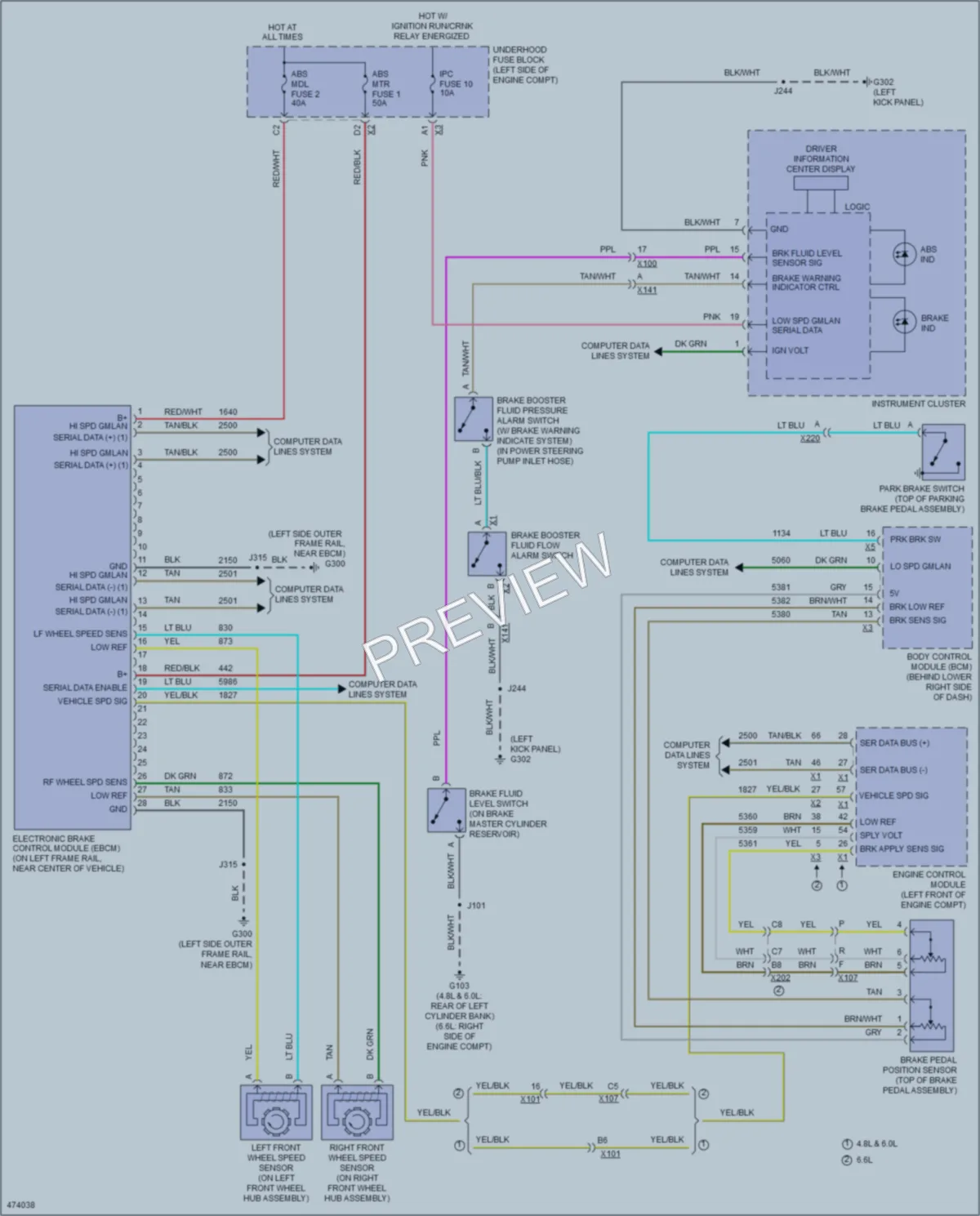 2015 Chevrolet SS Anti Lock Brakes wiring diagram preview