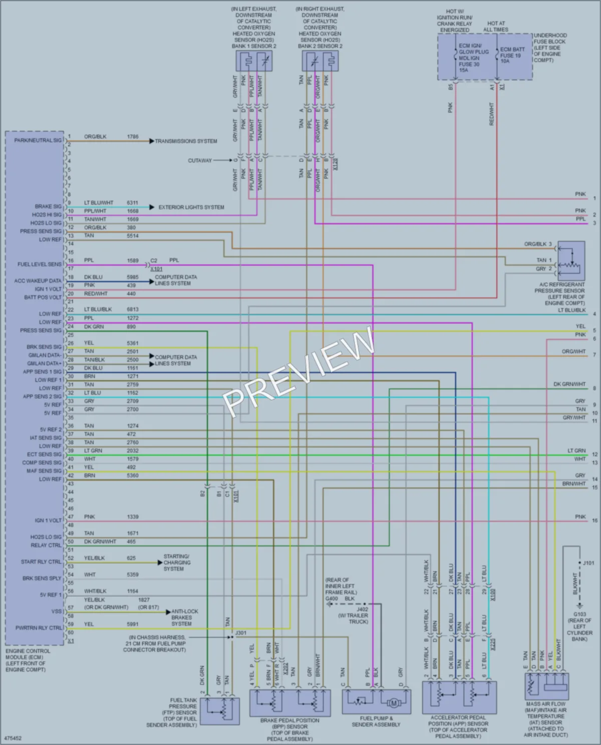 2015 Chevrolet SS Engine Performance wiring diagram preview