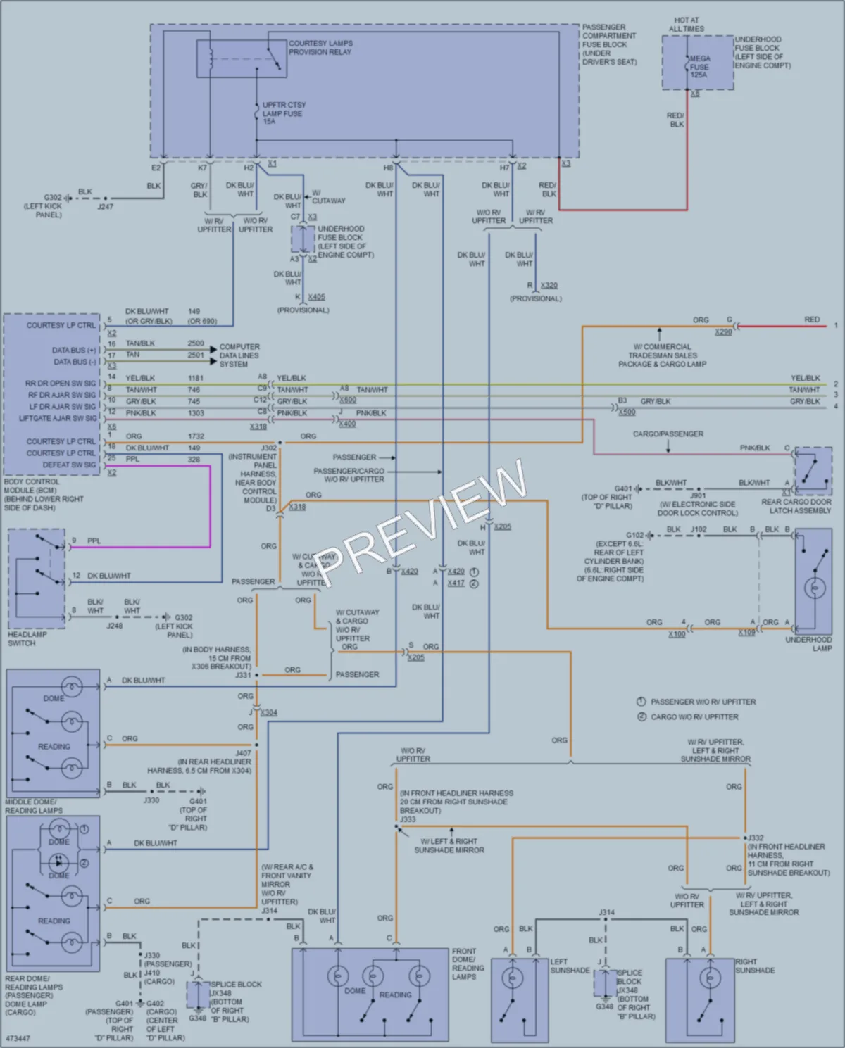 2015 Chevrolet SS Interior Lights wiring diagram preview