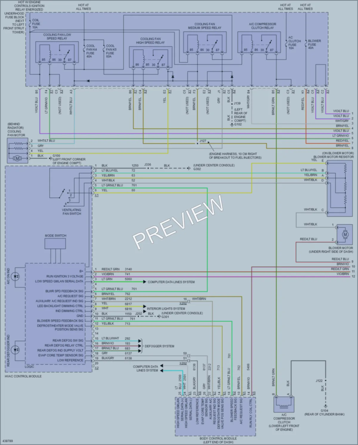 2015 Chevrolet Sonic Air Conditioning wiring diagram preview