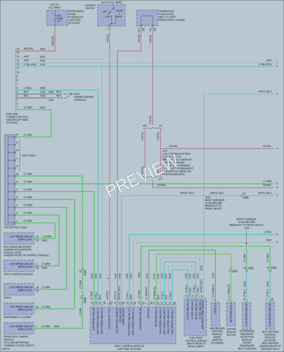 2015 Chevrolet Sonic Computer Data Lines wiring diagram preview