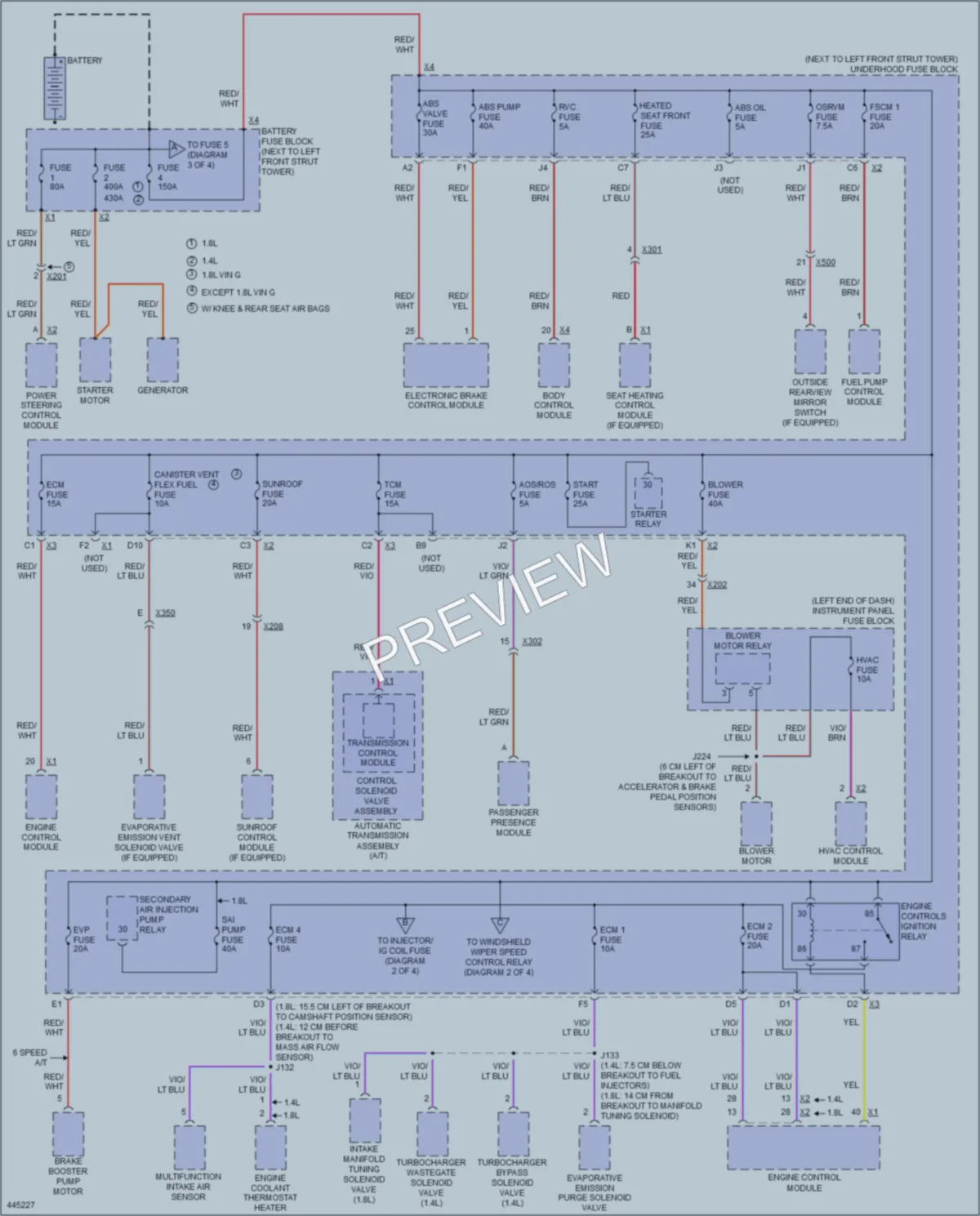 2015 Chevrolet Sonic Power Distribution wiring diagram preview