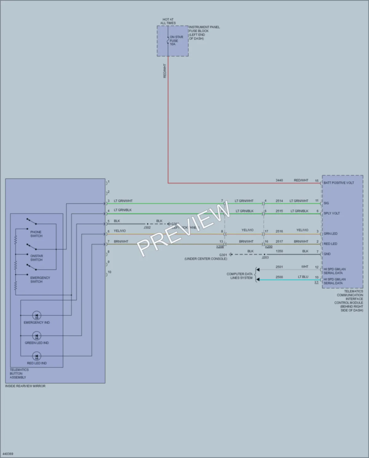 2015 Chevrolet Sonic Power Mirrors wiring diagram preview