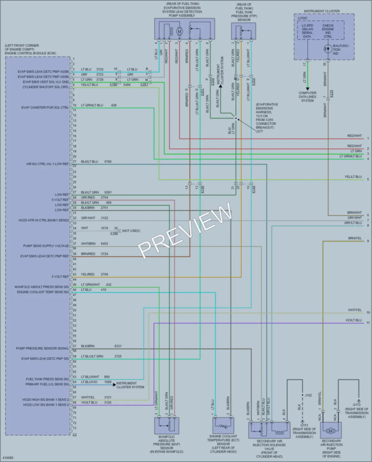 2015 Chevrolet Volt Engine Performance wiring diagram preview