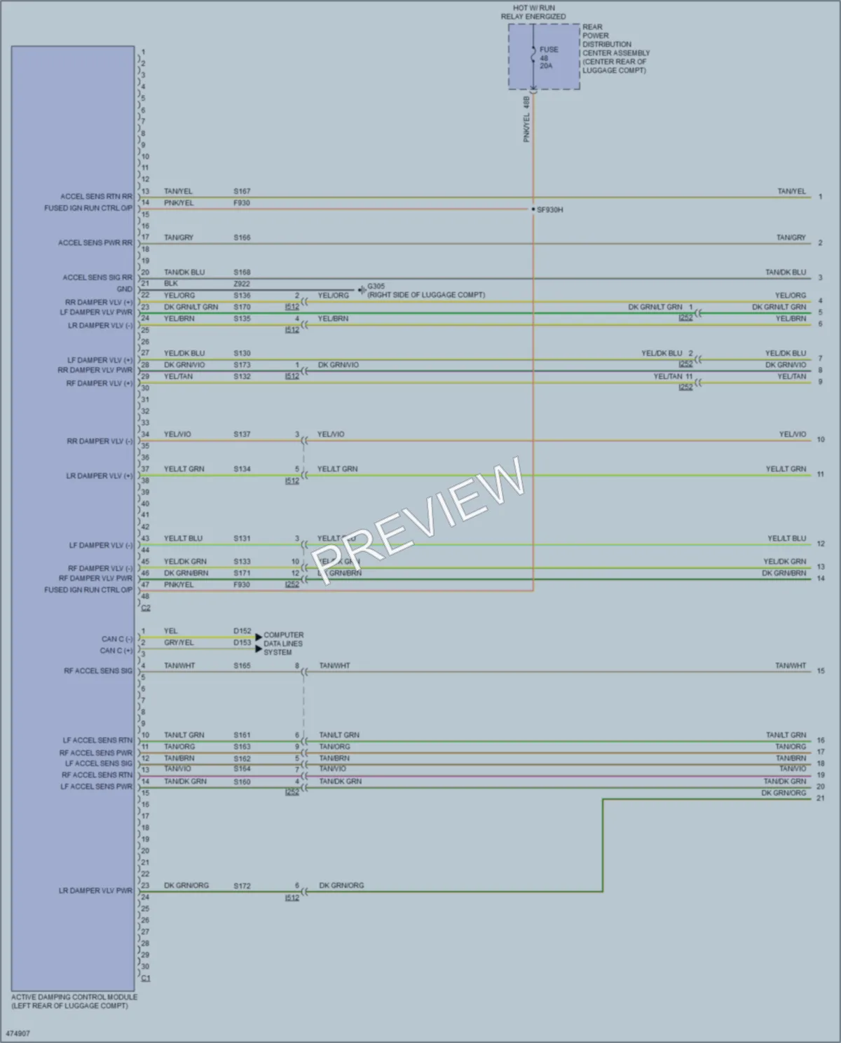 2015 Dodge Charger Electronic Suspension wiring diagram preview