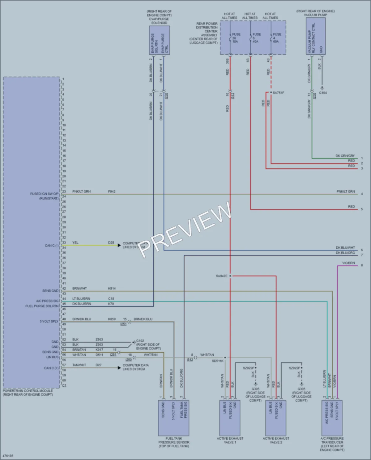 2015 Dodge Charger Engine Performance wiring diagram preview