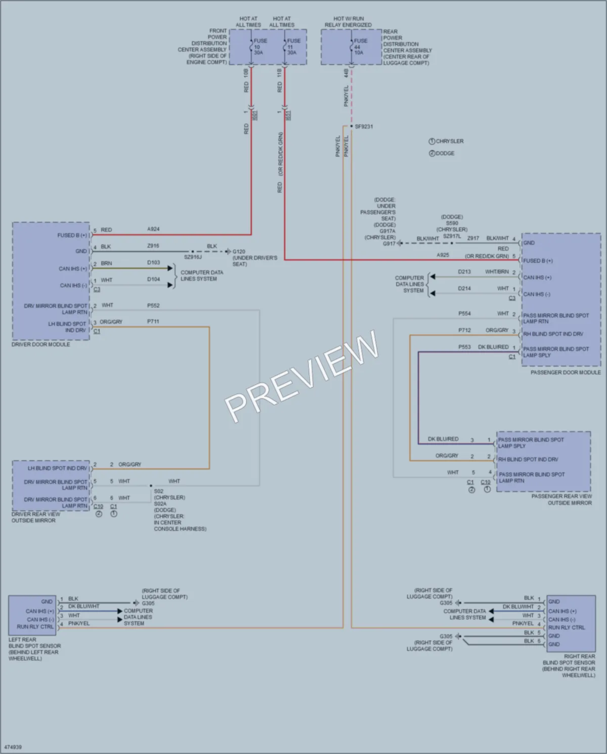 2015 Dodge Charger Navigation wiring diagram preview
