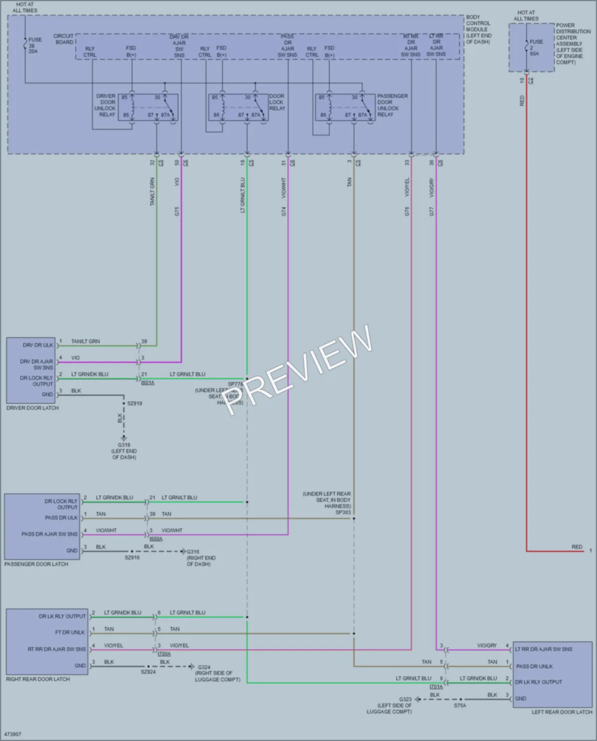 2015 Dodge Dart Anti Theft wiring diagram preview