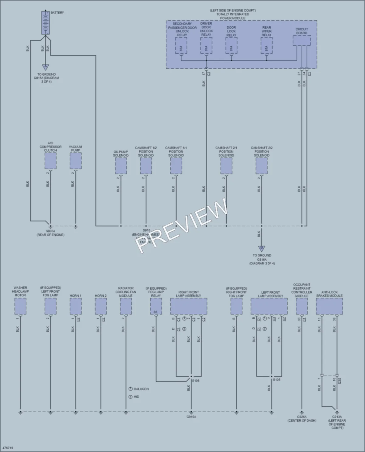 2015 Dodge GrandCaravan Ground Distribution wiring diagram preview