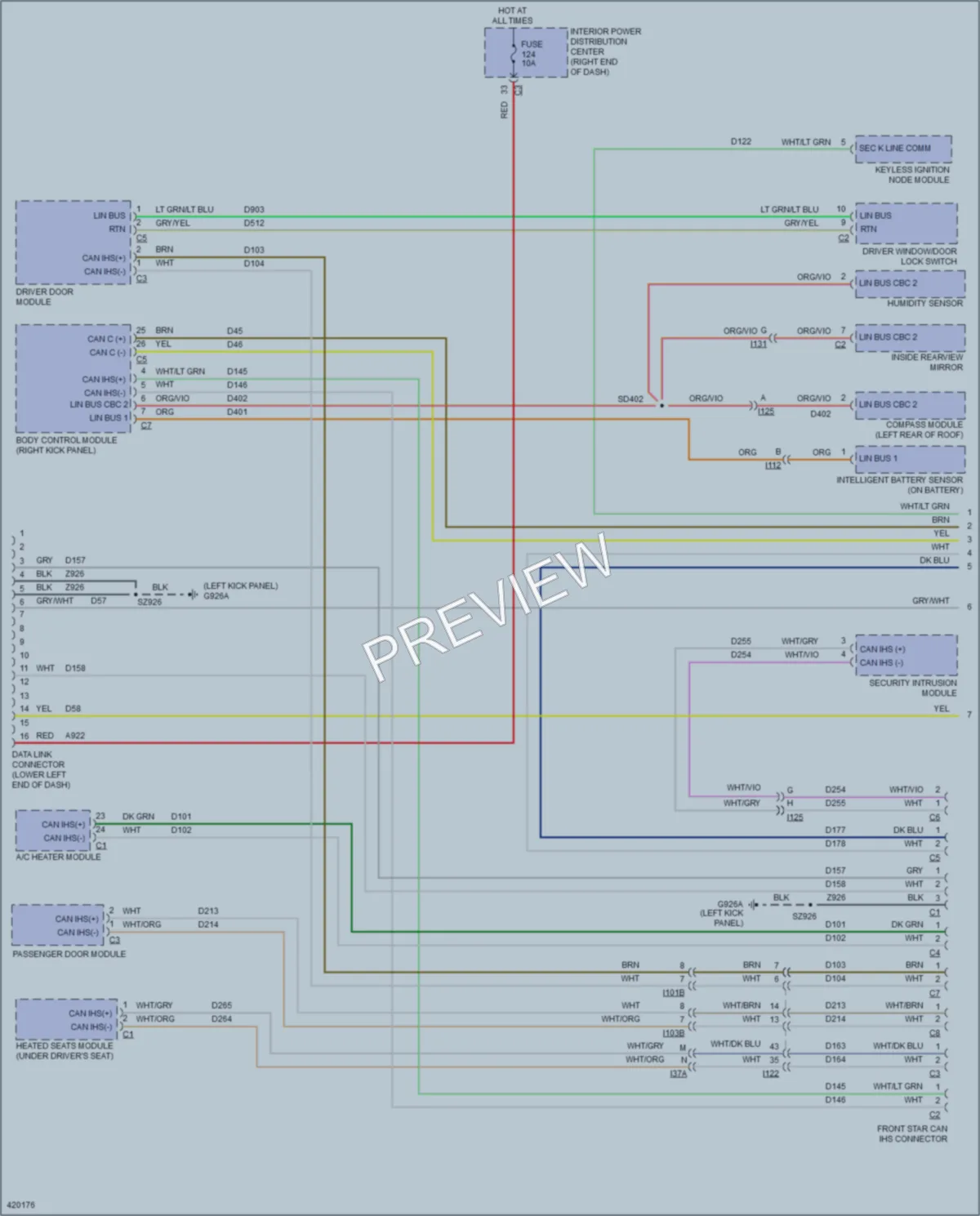 2015 Dodge Journey Computer Data Lines wiring diagram preview