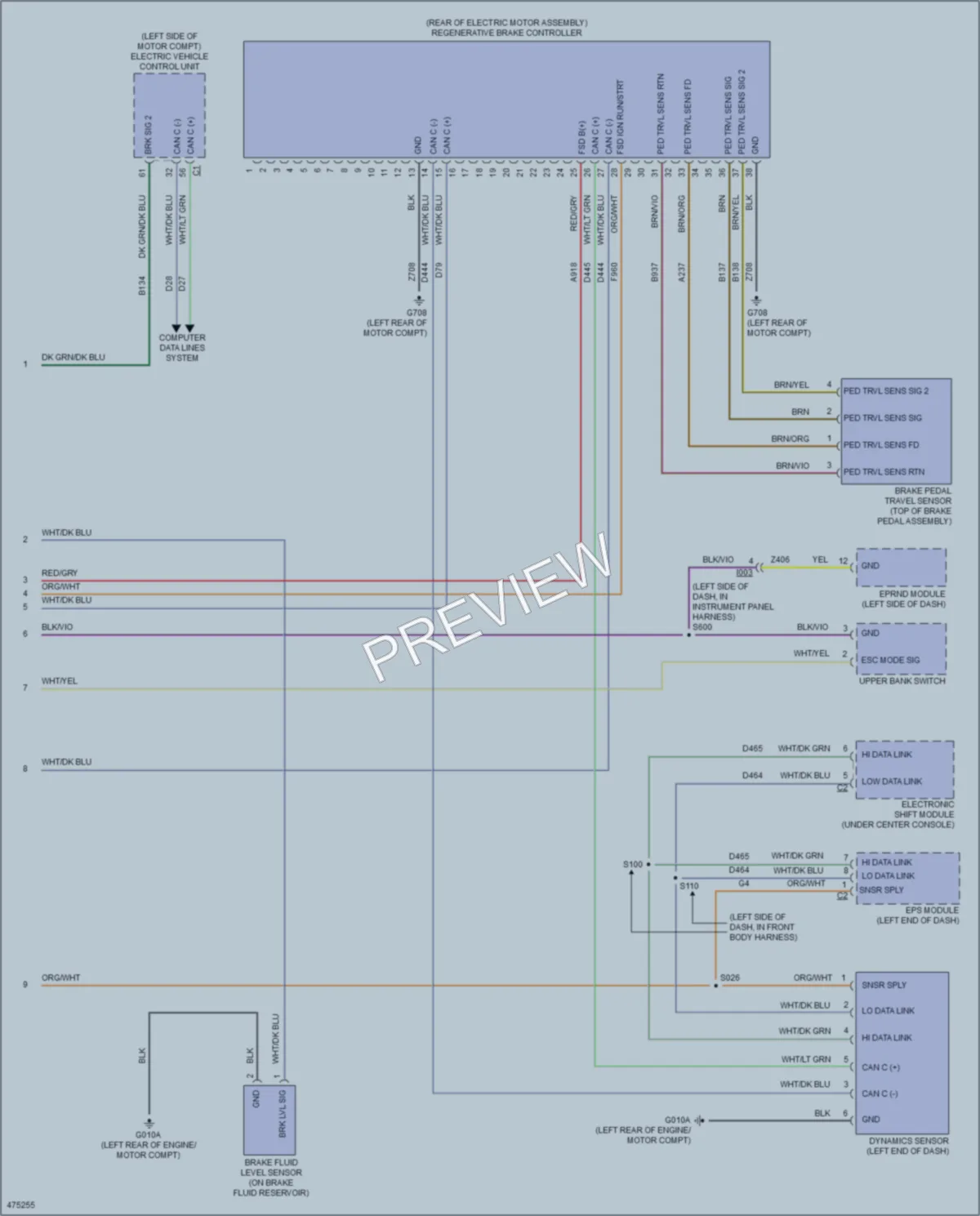 2015 Fiat 500 Anti Lock Brakes wiring diagram preview