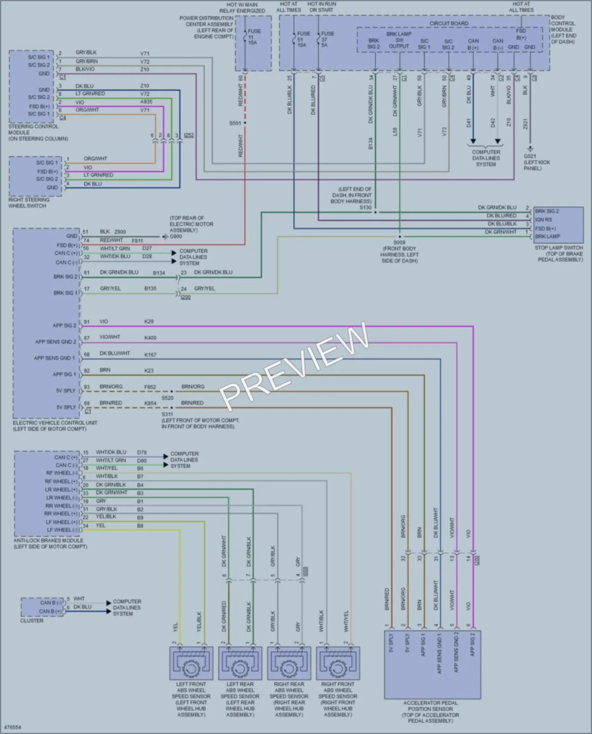 2015 Fiat 500 Cruise Control wiring diagram preview