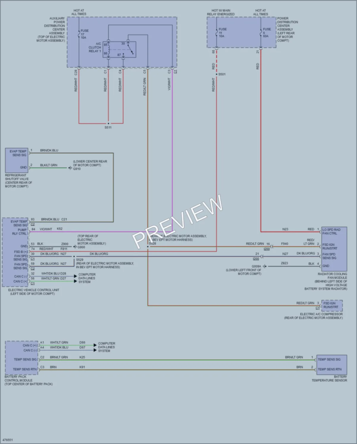 2015 Fiat 500C Cooling Fan wiring diagram preview