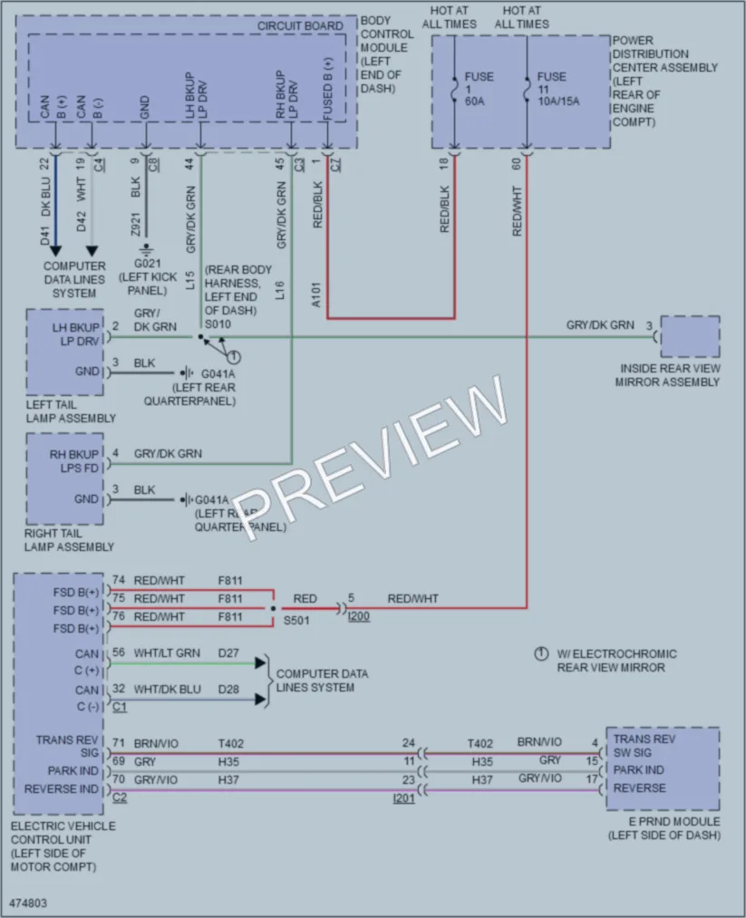 2015 Fiat 500C Exterior Lights wiring diagram preview