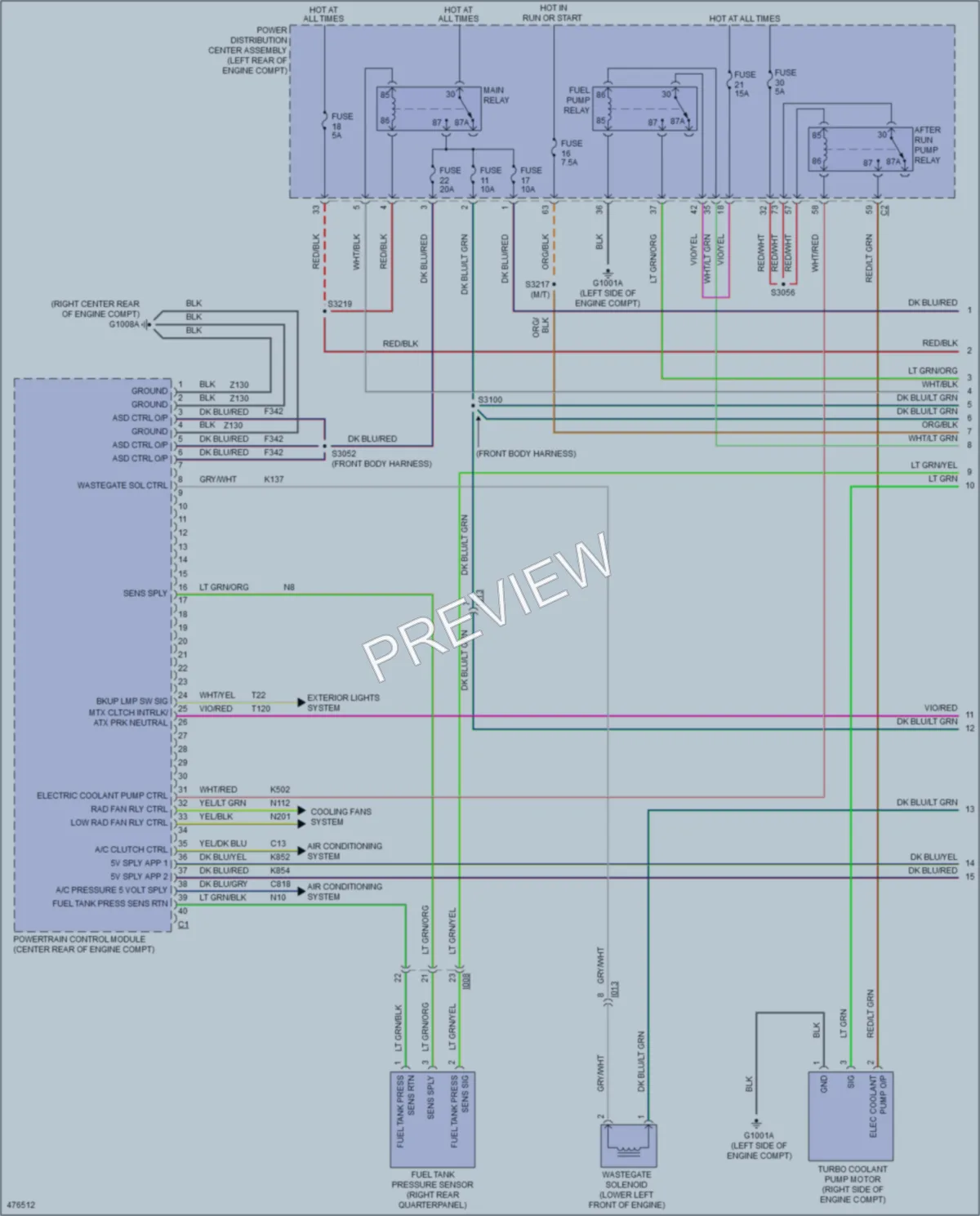 2015 Fiat 500L Engine Performance wiring diagram preview