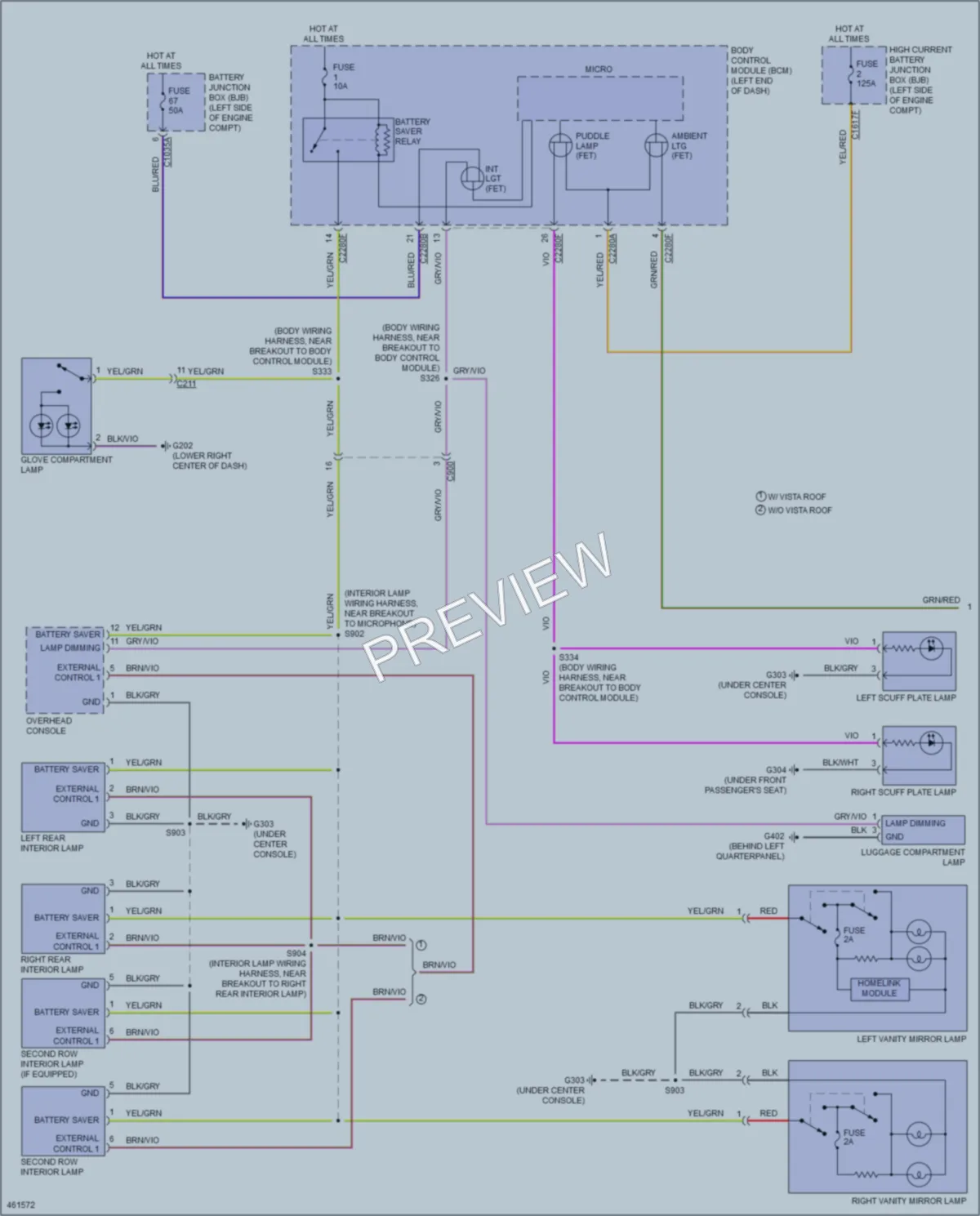 2015 Ford Edge Interior Lights wiring diagram preview