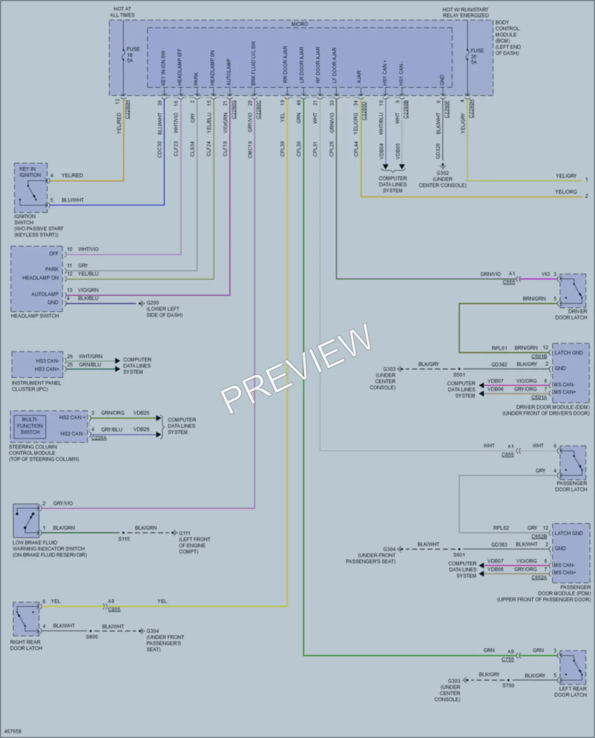 2015 Ford Edge Warning Systems wiring diagram preview