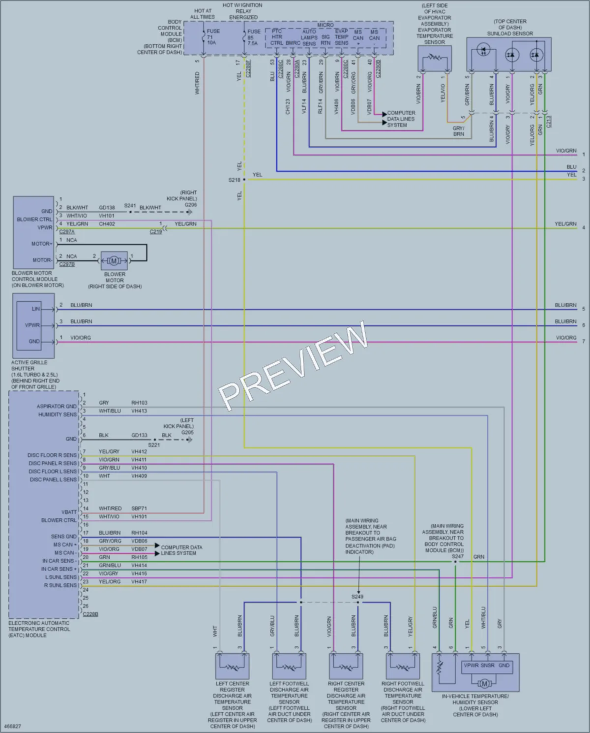 2015 Ford Escape Air Conditioning wiring diagram preview