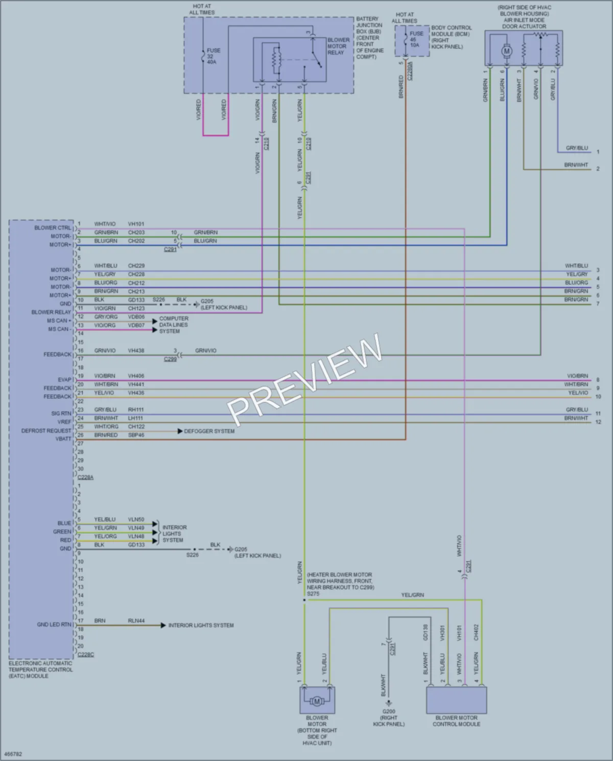 2015 Ford Expedition Air Conditioning wiring diagram preview