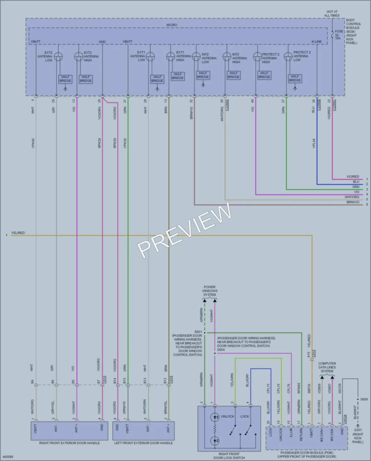 2015 Ford F150 Anti Theft wiring diagram preview