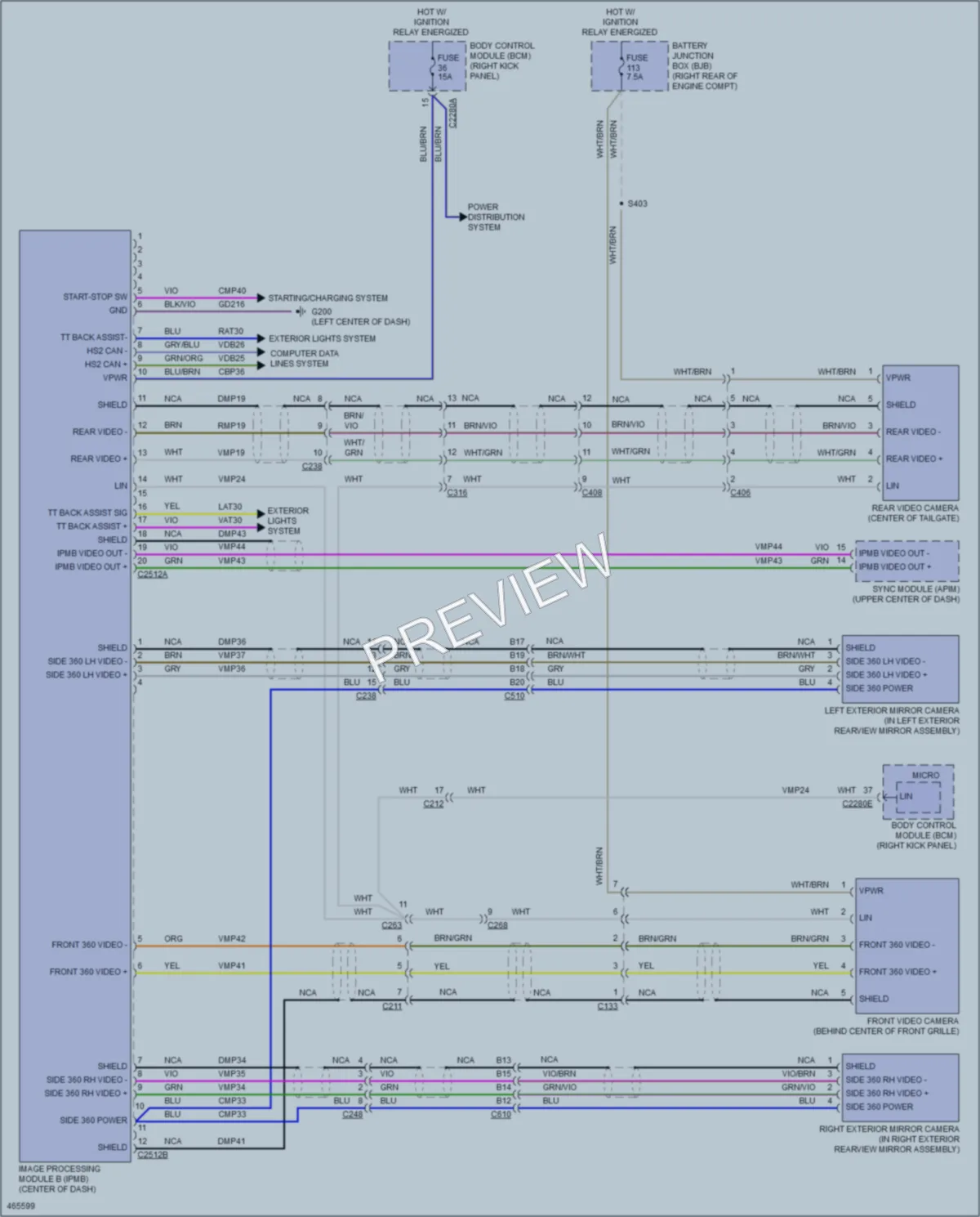 2015 Ford F150 Navigation wiring diagram preview