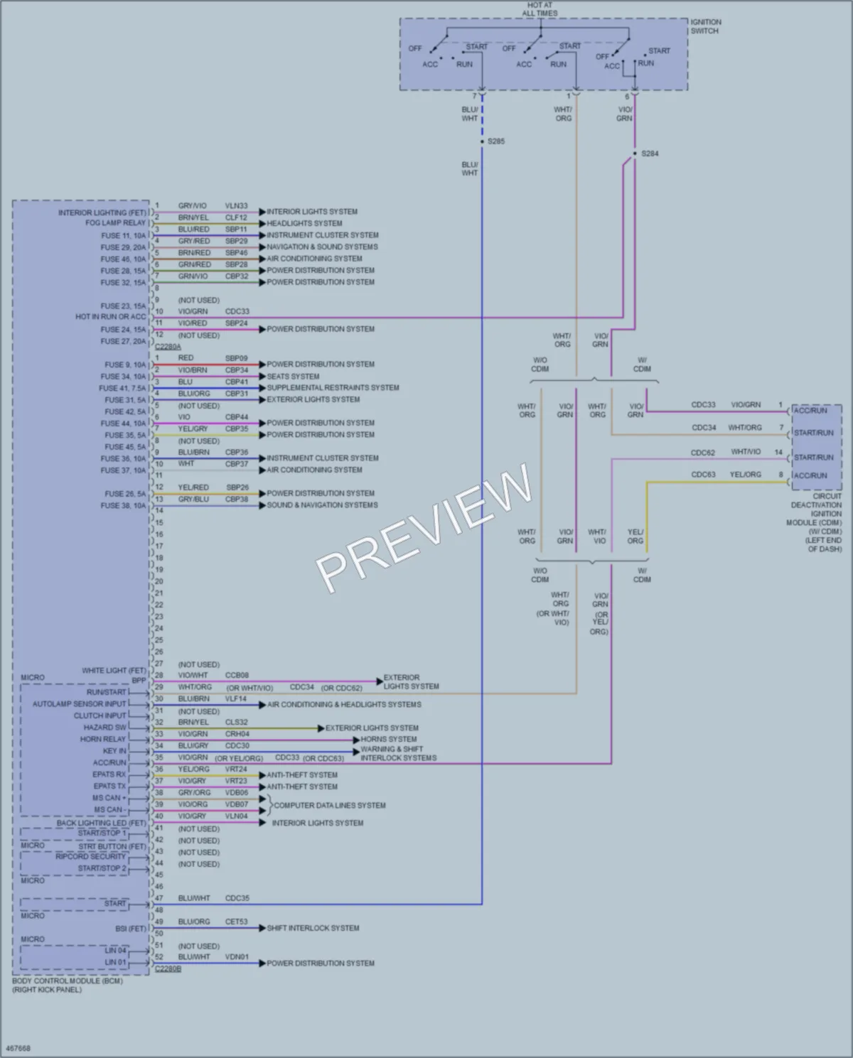 2015 Ford F350SuperDuty Body Control Modules wiring diagram preview