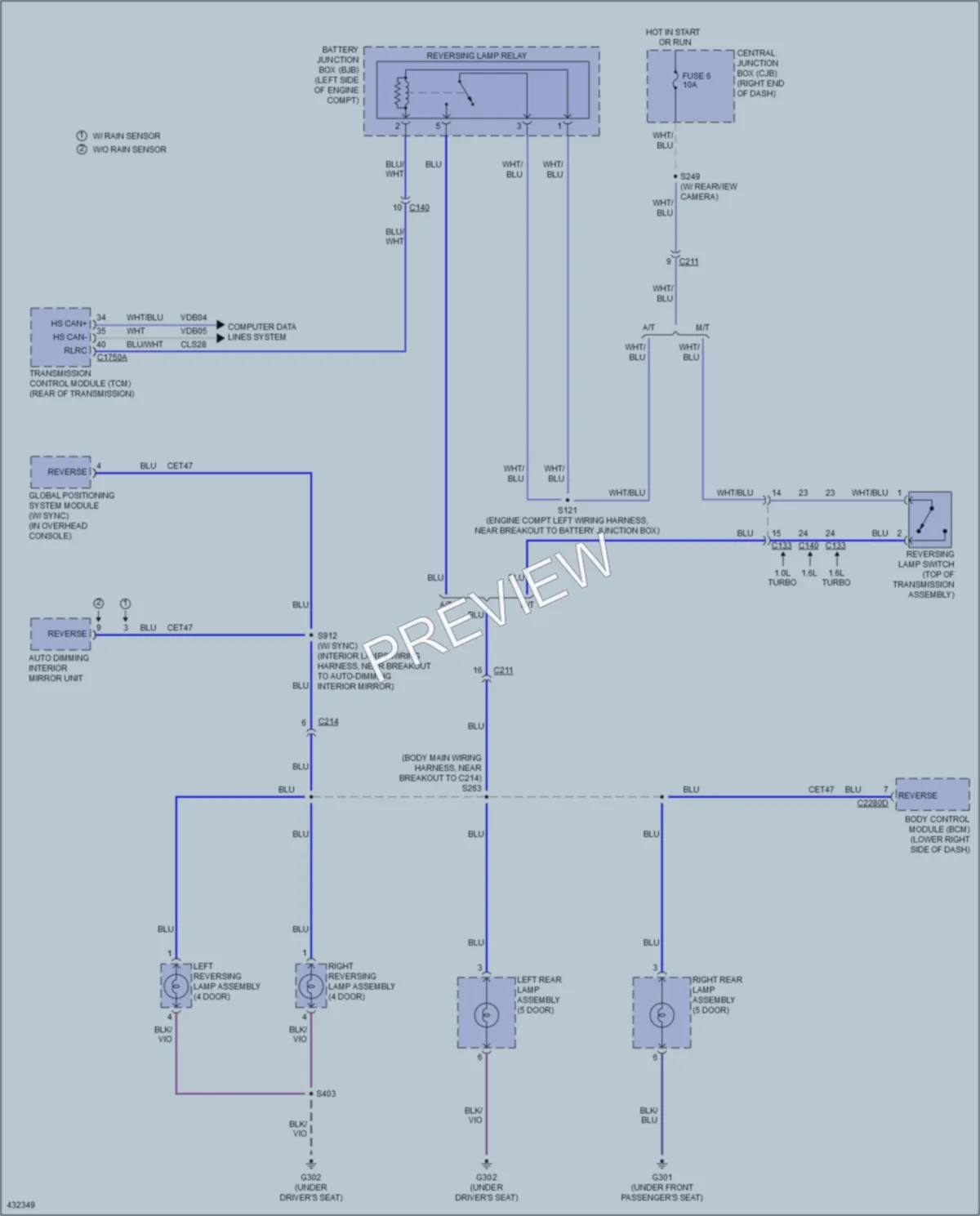 2015 Ford Fiesta Exterior Lights wiring diagram preview