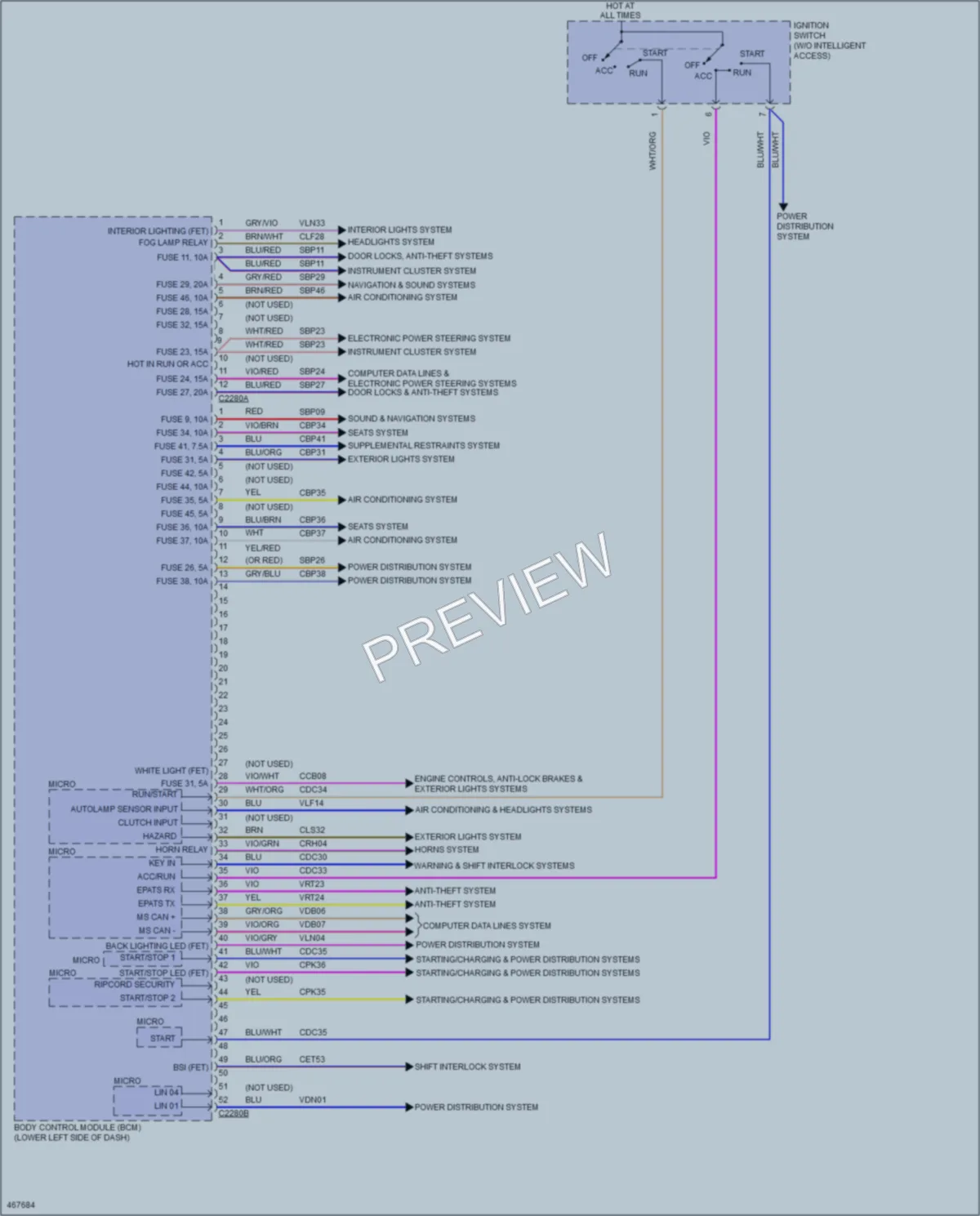2015 Ford Flex Body Control Modules wiring diagram preview