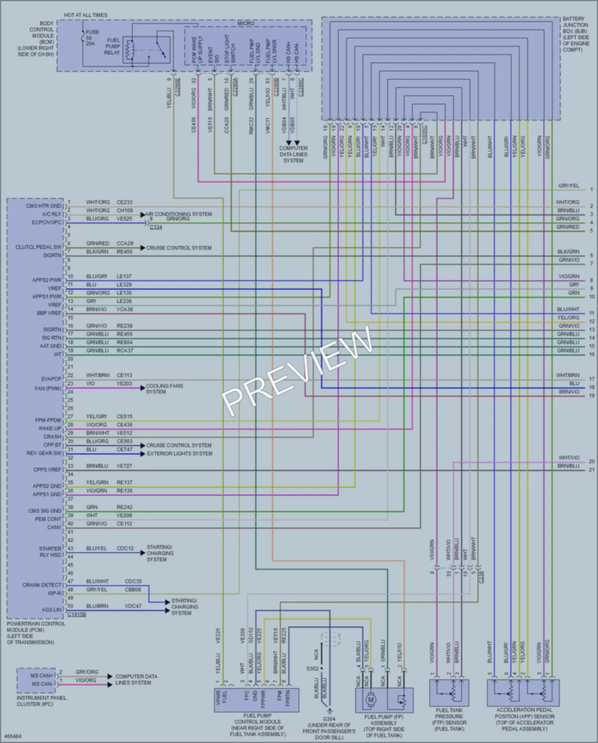 2015 Ford Focus Engine Performance wiring diagram preview