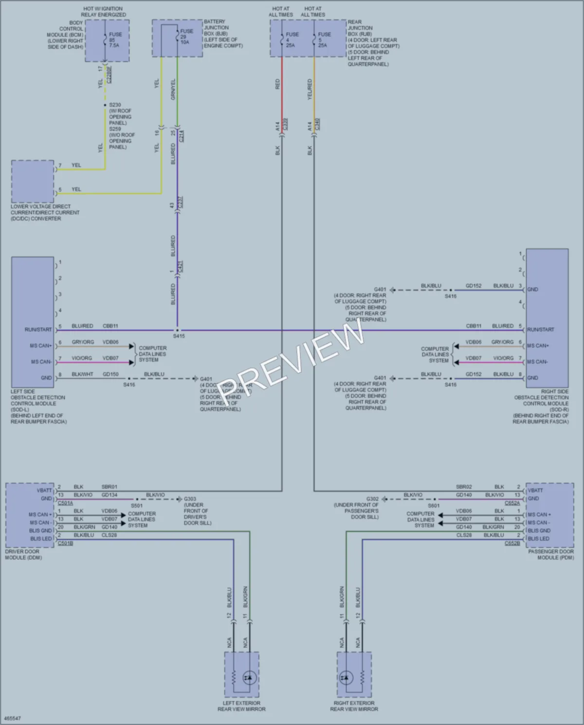 2015 Ford Focus Navigation wiring diagram preview