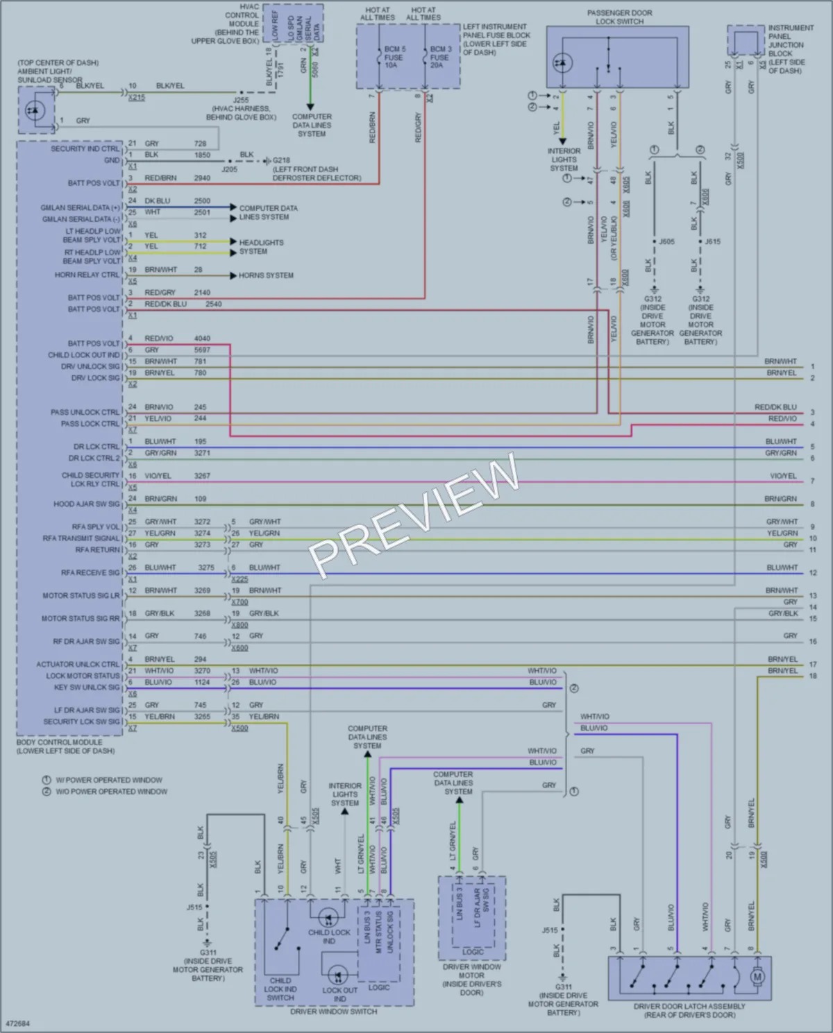 2015 GMC 1500Sierra Anti Theft wiring diagram preview