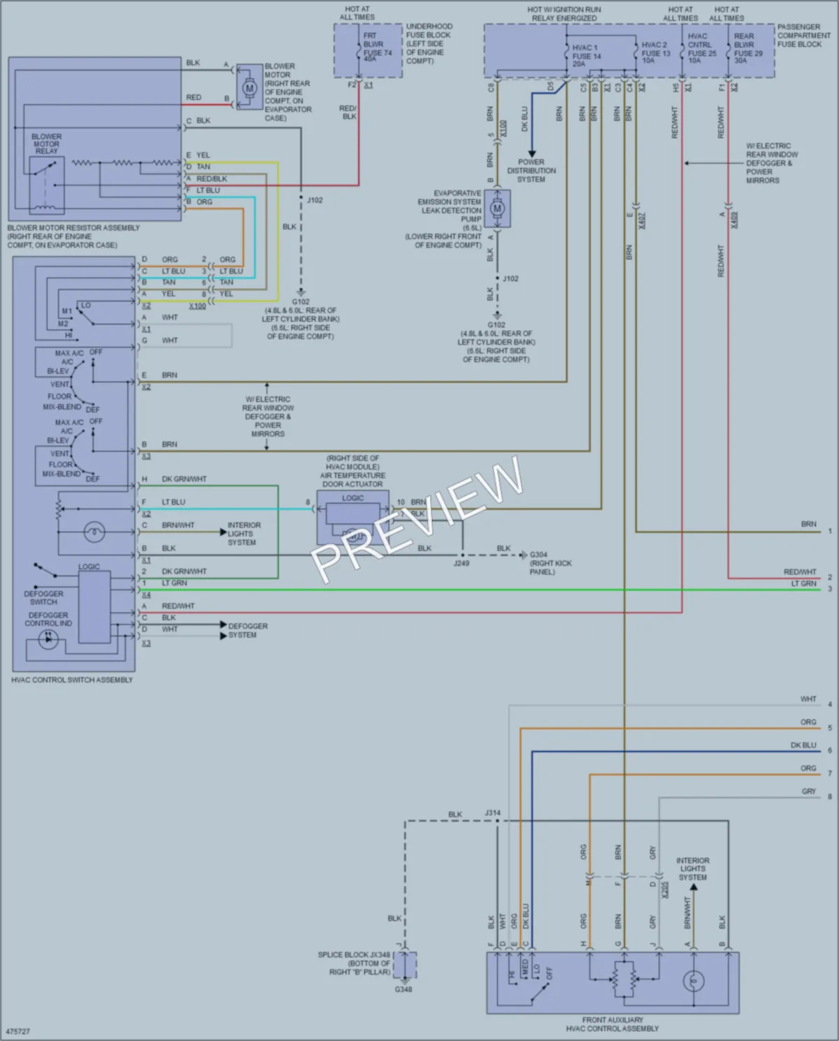 2015 GMC 2500Savana Air Conditioning wiring diagram preview