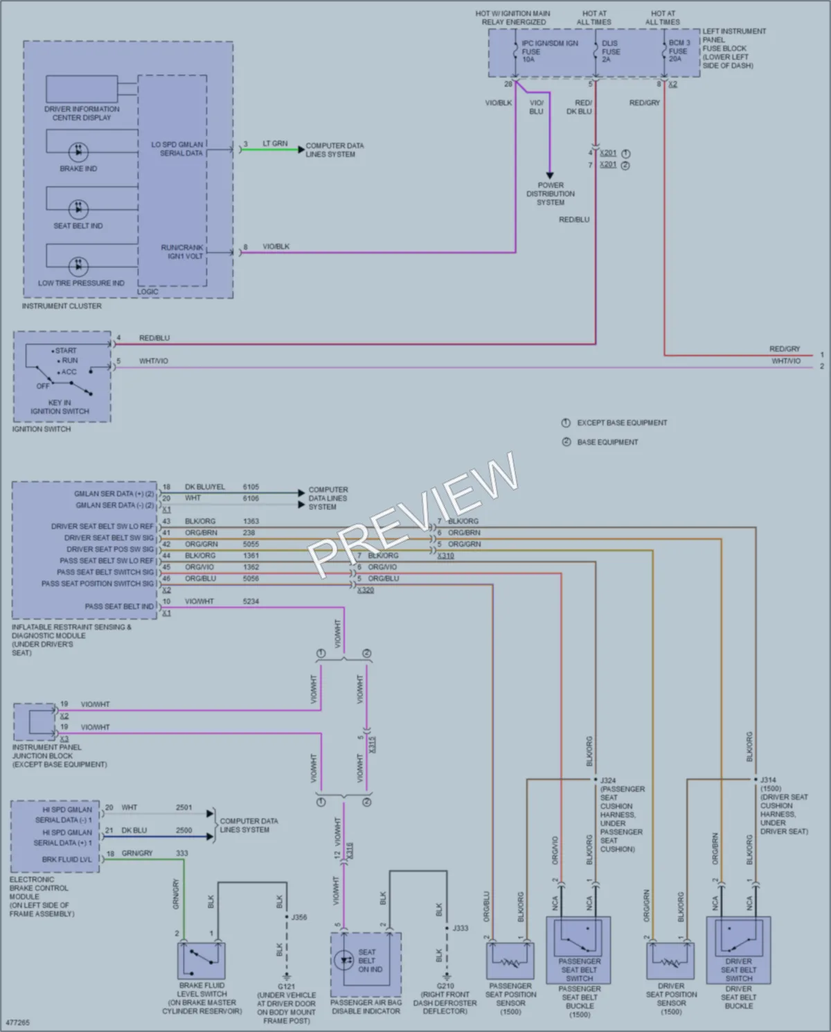 2015 GMC 3500HDSierra Warning Systems wiring diagram preview