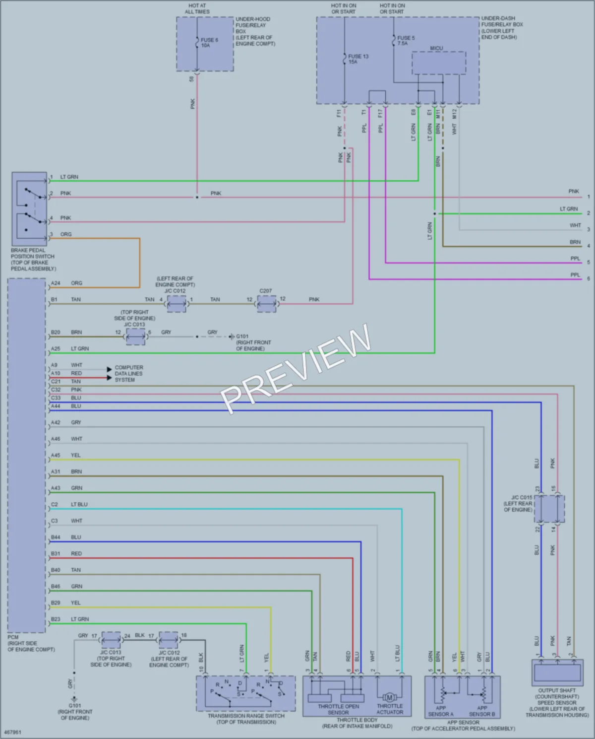 2015 Honda Accord Cruise Control wiring diagram preview