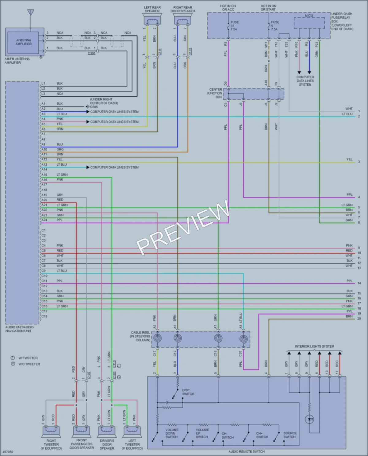 2015 Honda Accord Radio wiring diagram preview