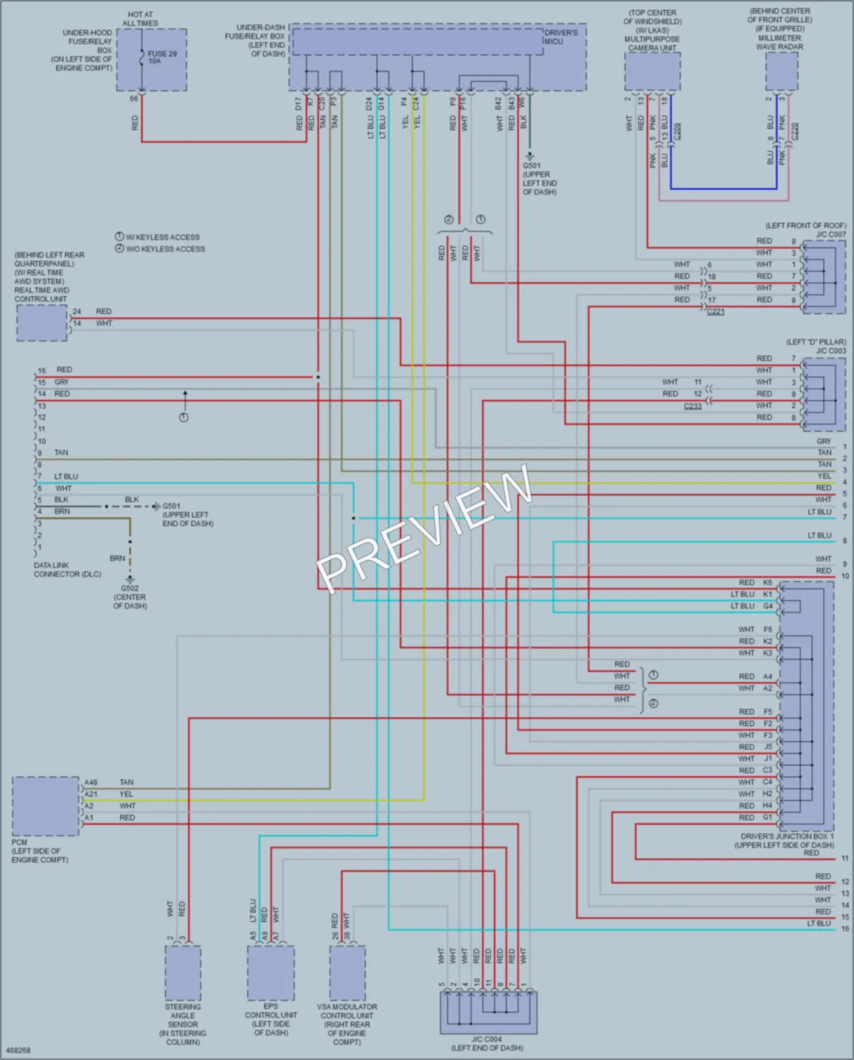 2015 Honda CRV Computer Data Lines wiring diagram preview