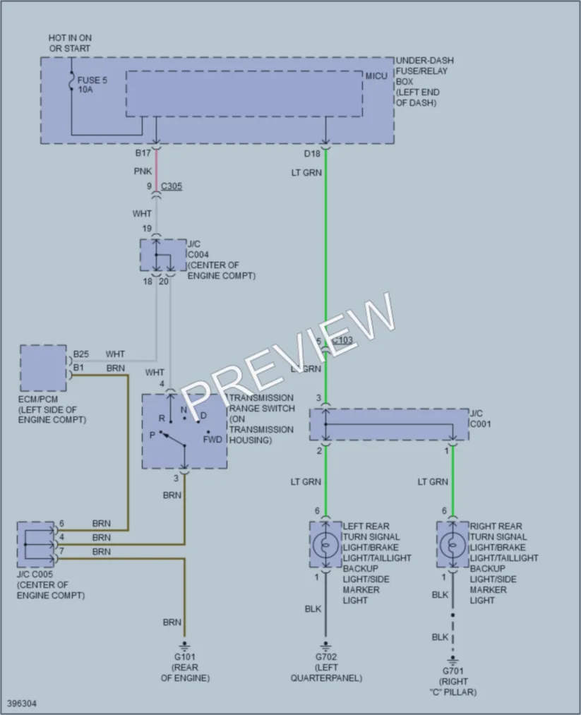 2015 Honda CRZ Exterior Lights wiring diagram preview
