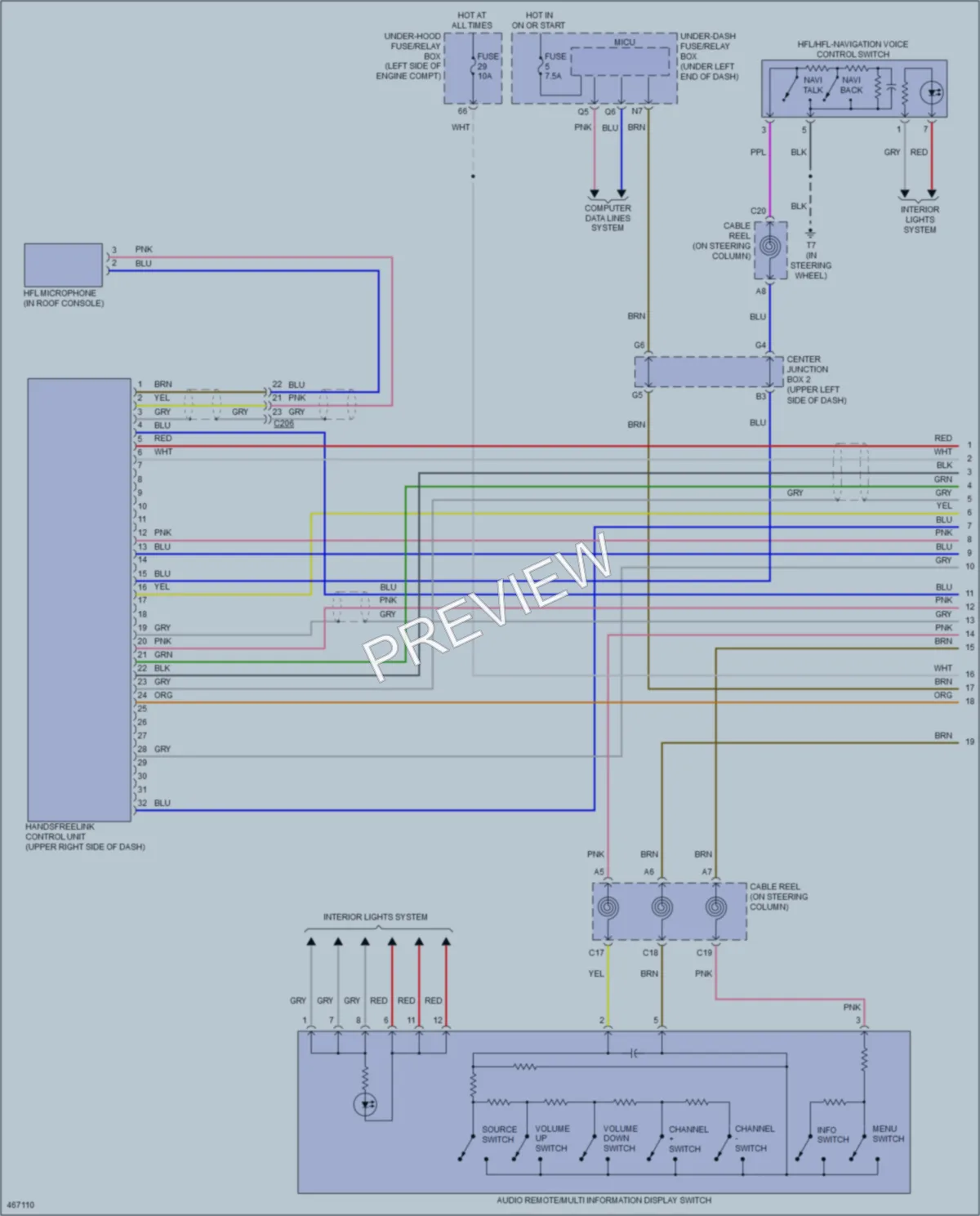 2015 Honda Civic Navigation wiring diagram preview